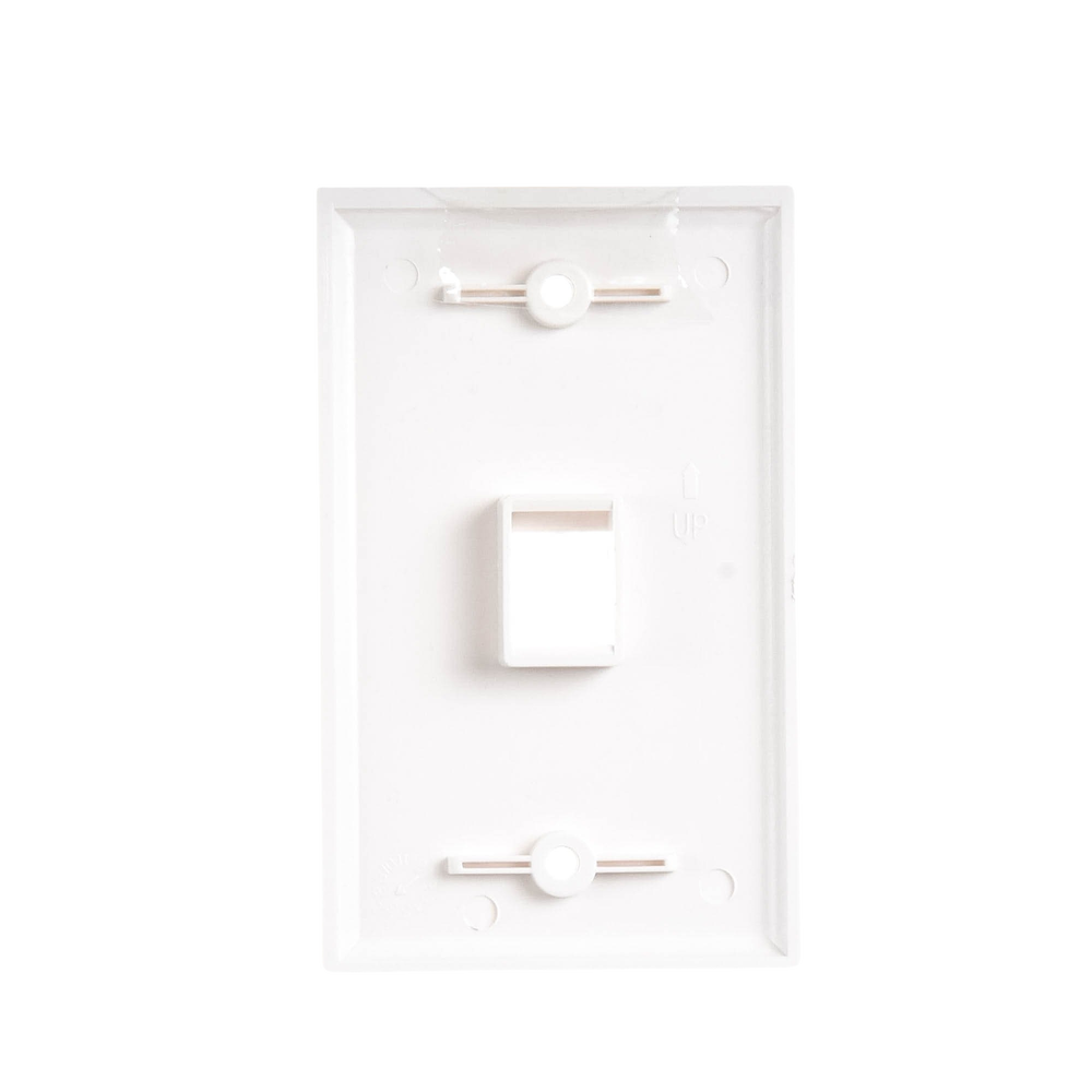 Placa de Pared de 1 Puerto, Keystone, Color Blanco - Imagen 5