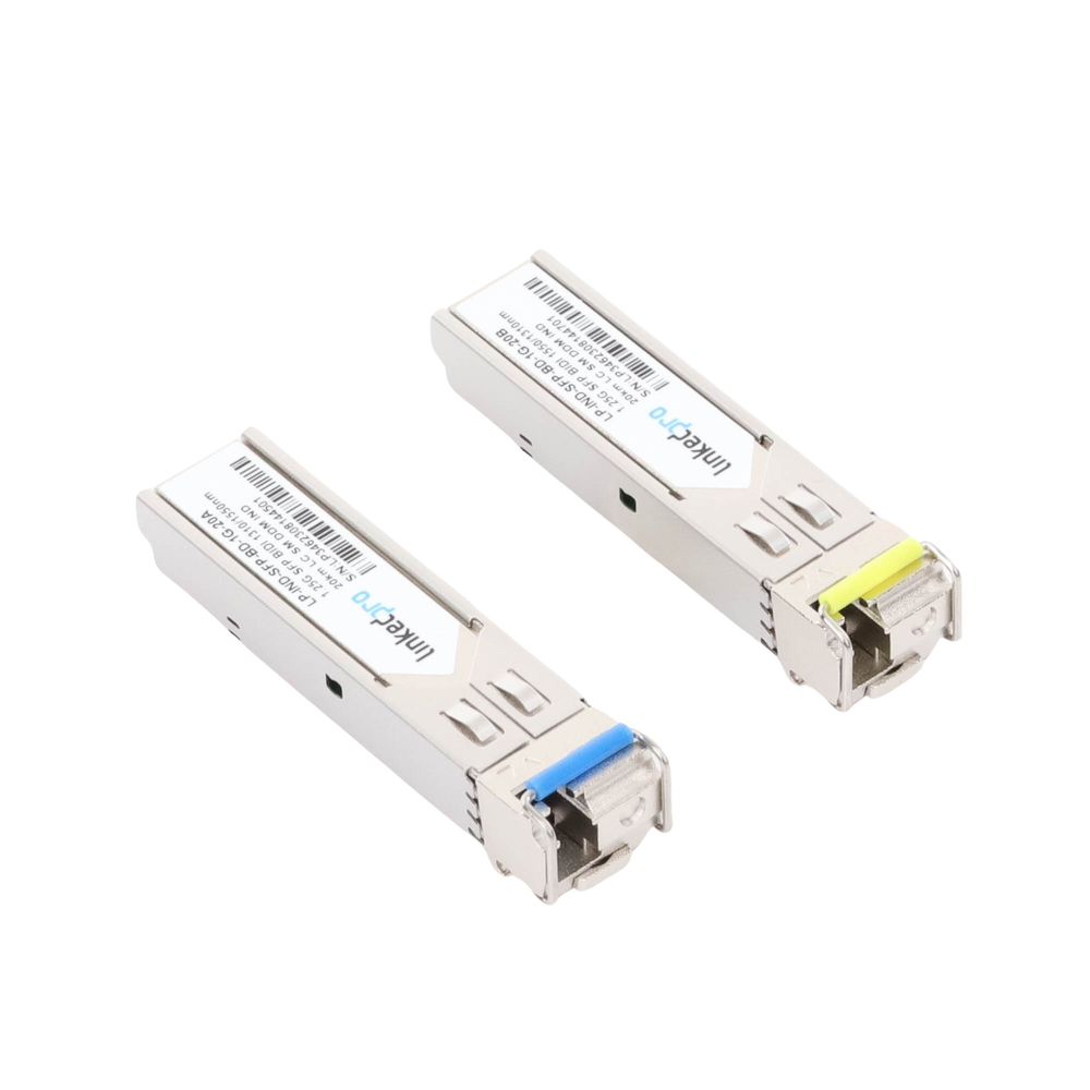 Transceptores Ópticos Industriales Bidireccionales SFP (Mini-Gbic) / Monomodo 1310 & 1550 nm / 1.25 Gbps / 1000BASE-BX / Conector LC/UPC Simplex / DDM / Hasta 20 km / 2 Piezas - Imagen 5