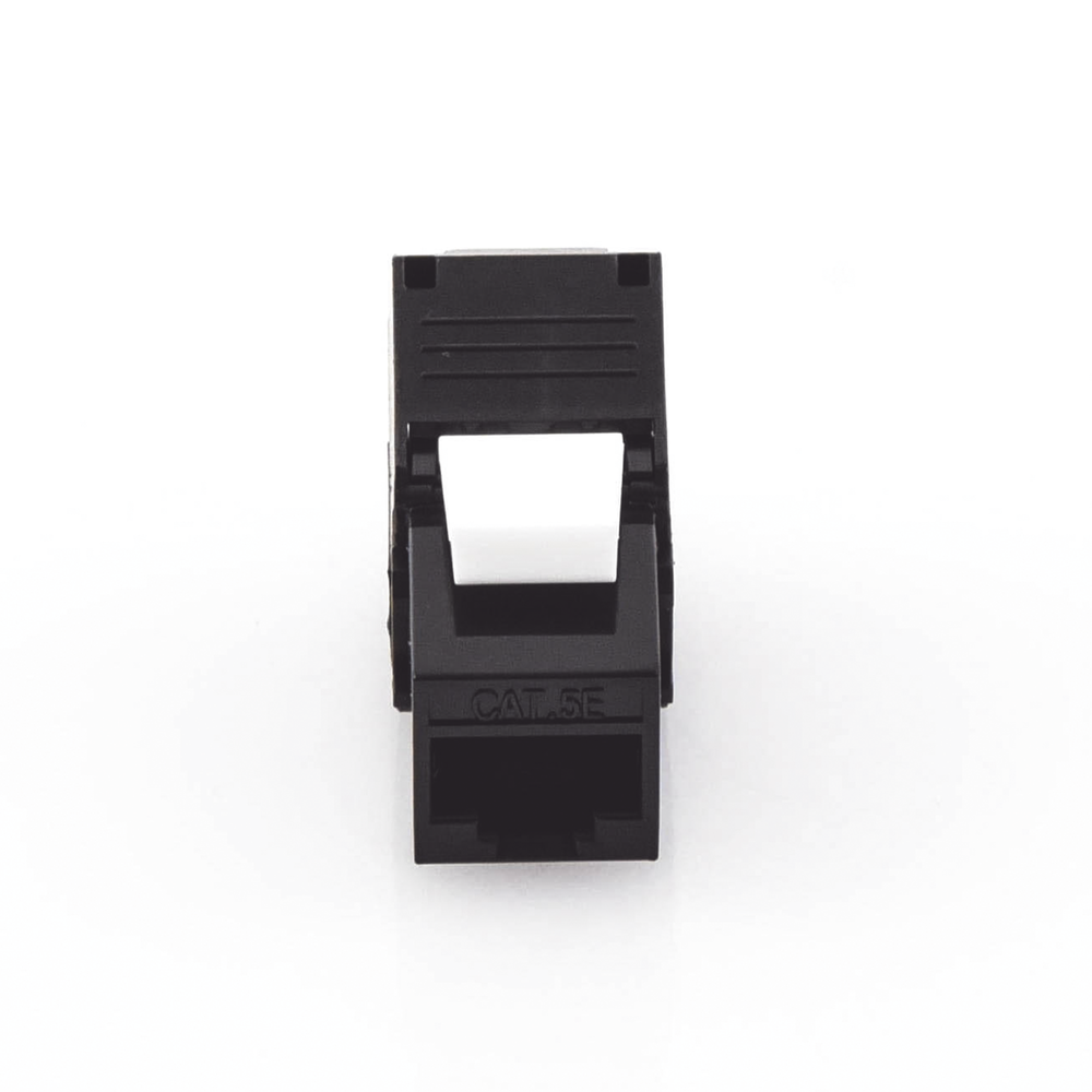 Módulo Jack Keystone Cat5e (Toolless), con Terminación en Ángulo 180 - Color Negro, Compatible con Faceplate y Patchpanel Linkedpro - Imagen 5