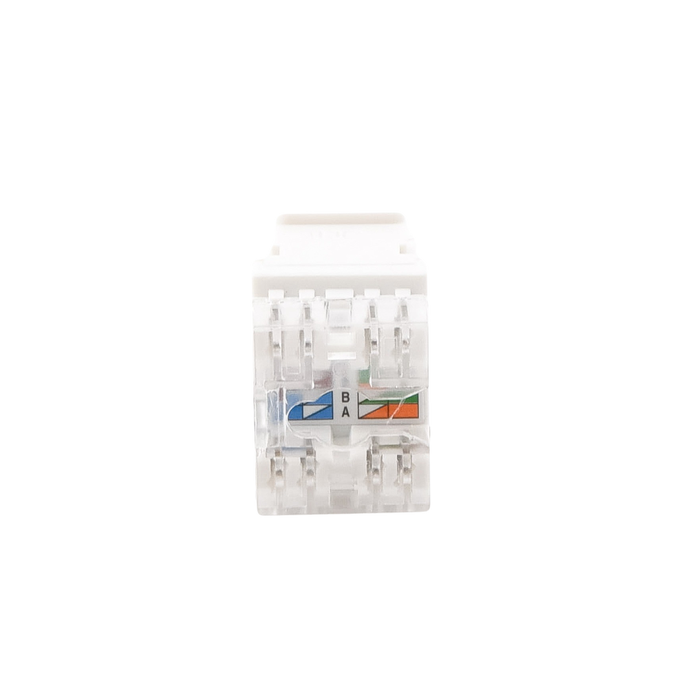 Módulo Jack Keystone Cat5e con Terminación en Ángulo 180 - Color Blanco - Imagen 3