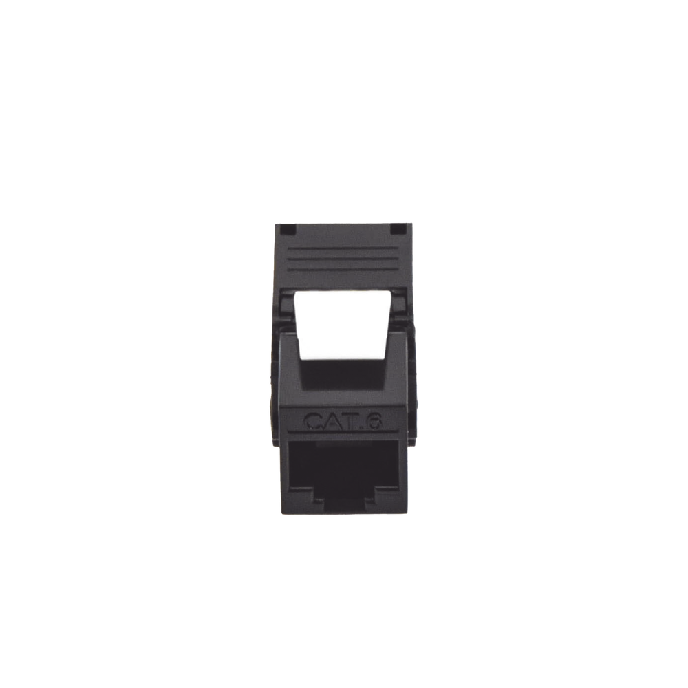 Módulo Jack Keystone Cat6 (Toolless), con Terminación en Ángulo 180 - Color Negro, Compatible con Faceplate y Patchpanel Linkedpro - Imagen 3