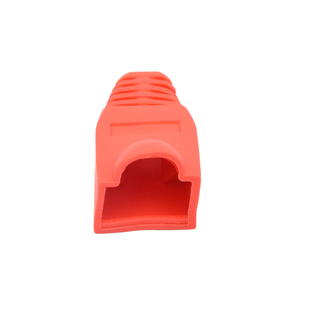 Bota Plástica para Protección de Plug RJ45, Color Rojo