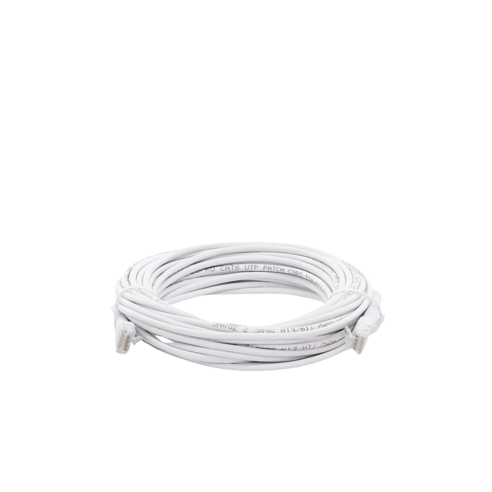Mini Patch Cord Cat6 Ultra Slim 10 Metros (32.81 Pies) Blanco Ahorra Espacio sin Organizadores, con Bota Flexible - Imagen 4