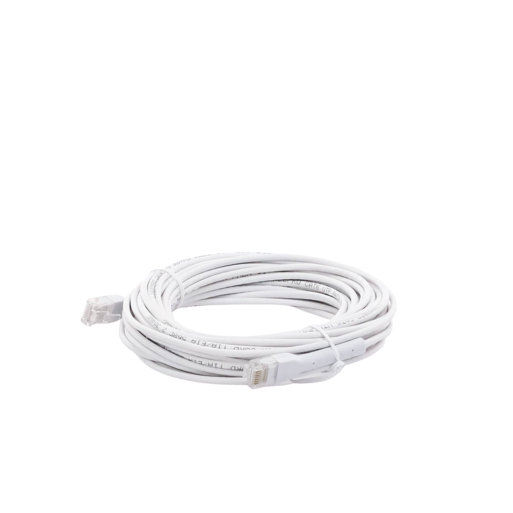 Mini Patch Cord Cat6 Ultra Slim 10 Metros (32.81 Pies) Blanco Ahorra Espacio sin Organizadores, con Bota Flexible - Imagen 5