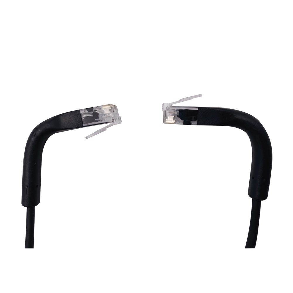 Mini Patch Cord Cat6 Ultra Slim 3 Metros (9.84 Pies) Negro Ahorra Espacio sin Organizadores, con Bota Flexible - Imagen 3