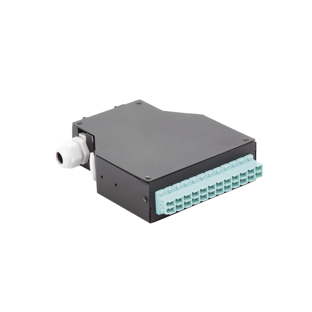 Distribuidor de Fibra Óptica para Riel Din, 12 Acopladores LC/UPC Duplex Multimodo con Charola de Empalme - Imagen 4