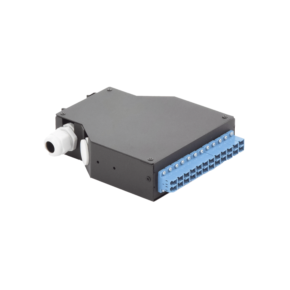 Distribuidor de Fibra Óptica Para Riel Din, 12 Acopladores LC/UPC Duplex Monomodo con Charola de Empalme - Imagen 4