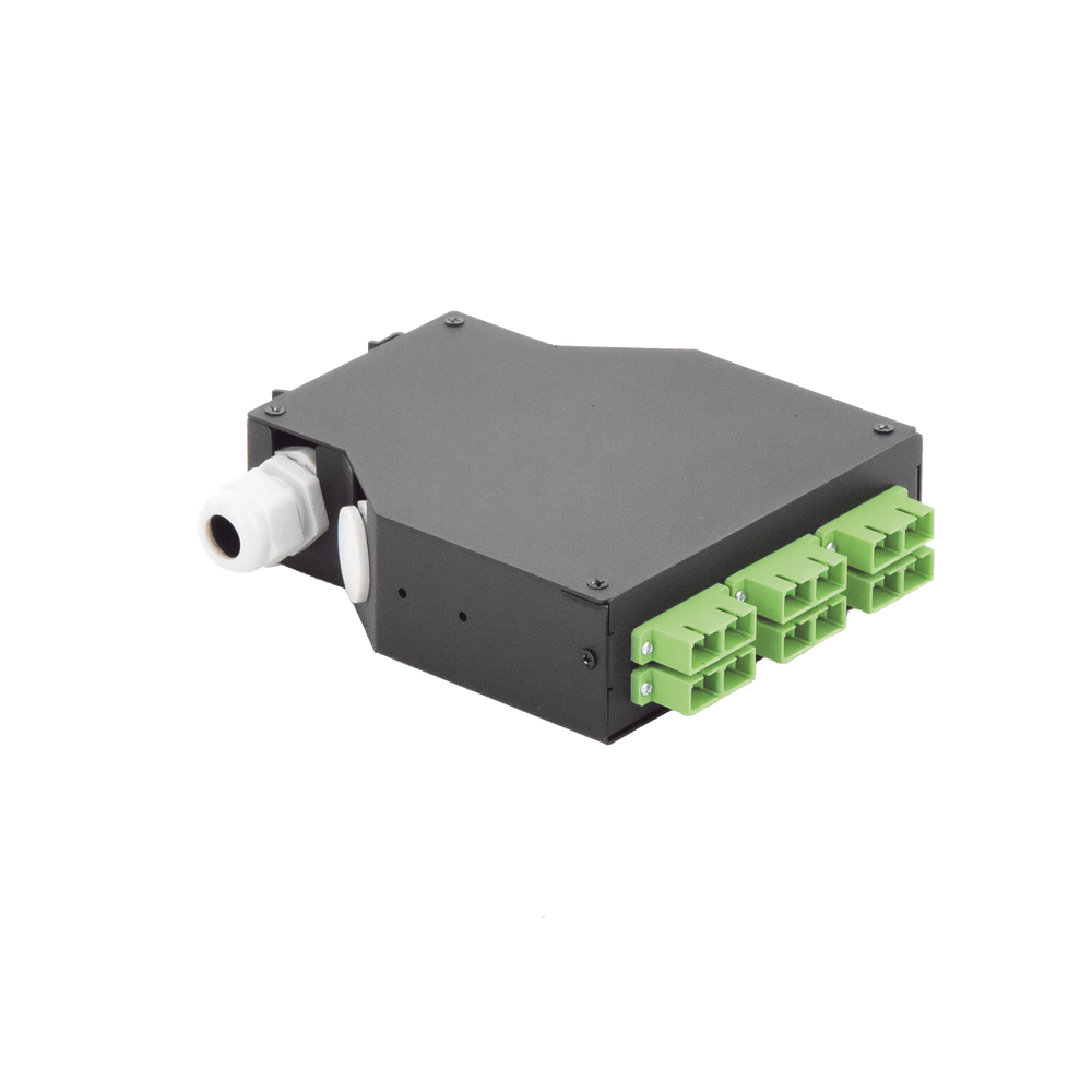 Distribuidor de Fibra Óptica para Riel Din, 6 Acopladores SC/APC Duplex Monomodo con Charola de Empalme - Imagen 4