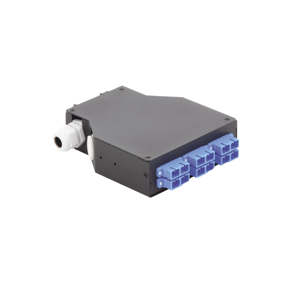 Distribuidor de Fibra Óptica para Riel Din, 6 Acopladores SC/UPC Duplex Monomodo con Charola de Empalme - Imagen 4