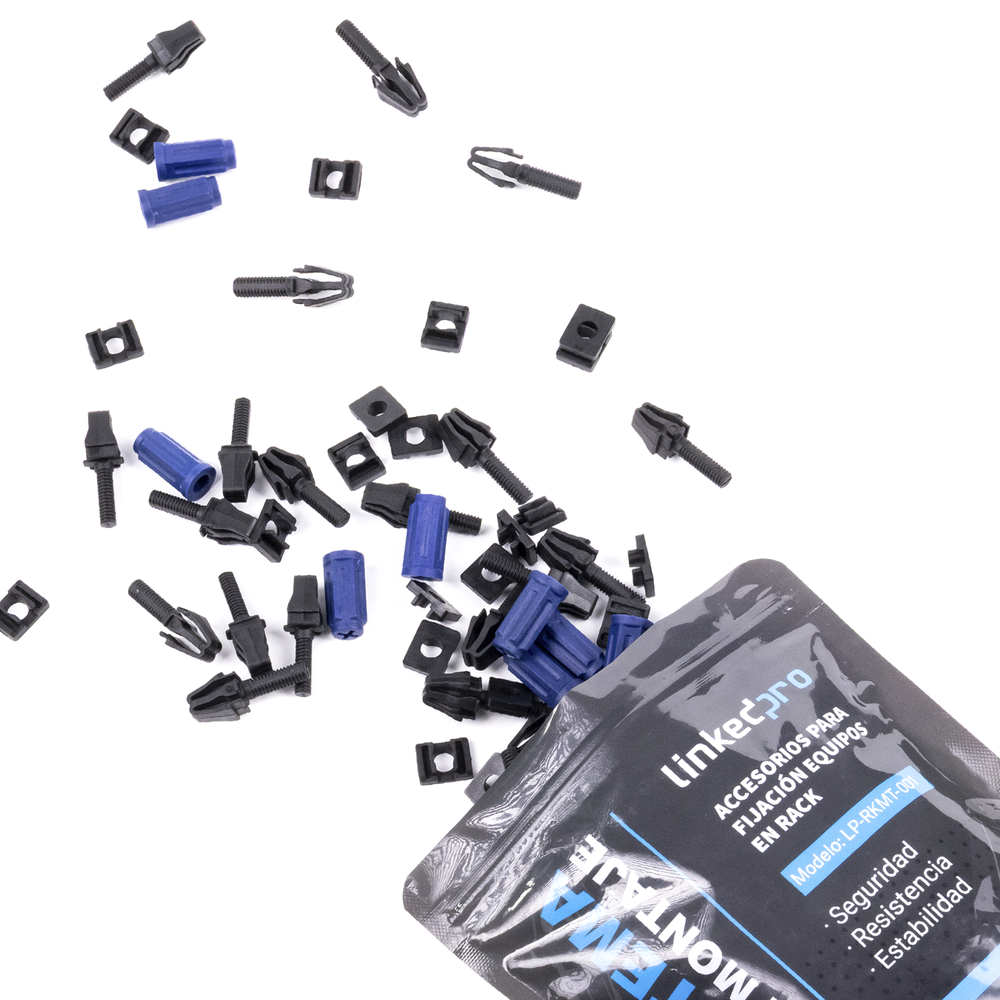 Kit de Montaje Rápido para Equipos en Rack / No más Tuercas Enjauladas / Soporta hasta 50 kg (50 Piezas) - Imagen 8