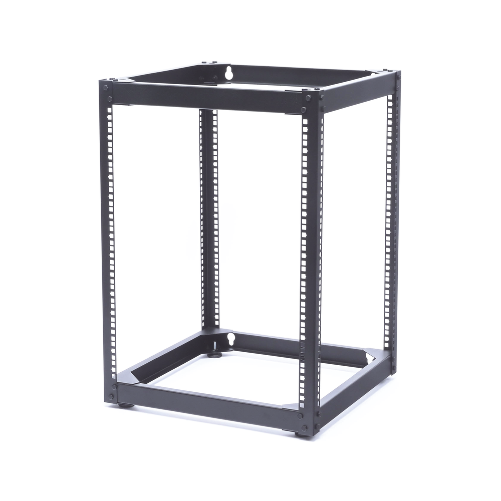 Rack Abierto de 4 Postes Instalación Pared o Piso de 14 Unidades, Ideal para Equipo de Audio! - Imagen 3