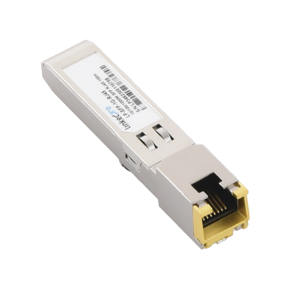 Transceptor Óptico SFP a RJ45 / Auto negociación 10/100/1000 Mbps / Conector RJ45 / 1000BASE-T / Distancia de hasta 100 m. - Imagen 5