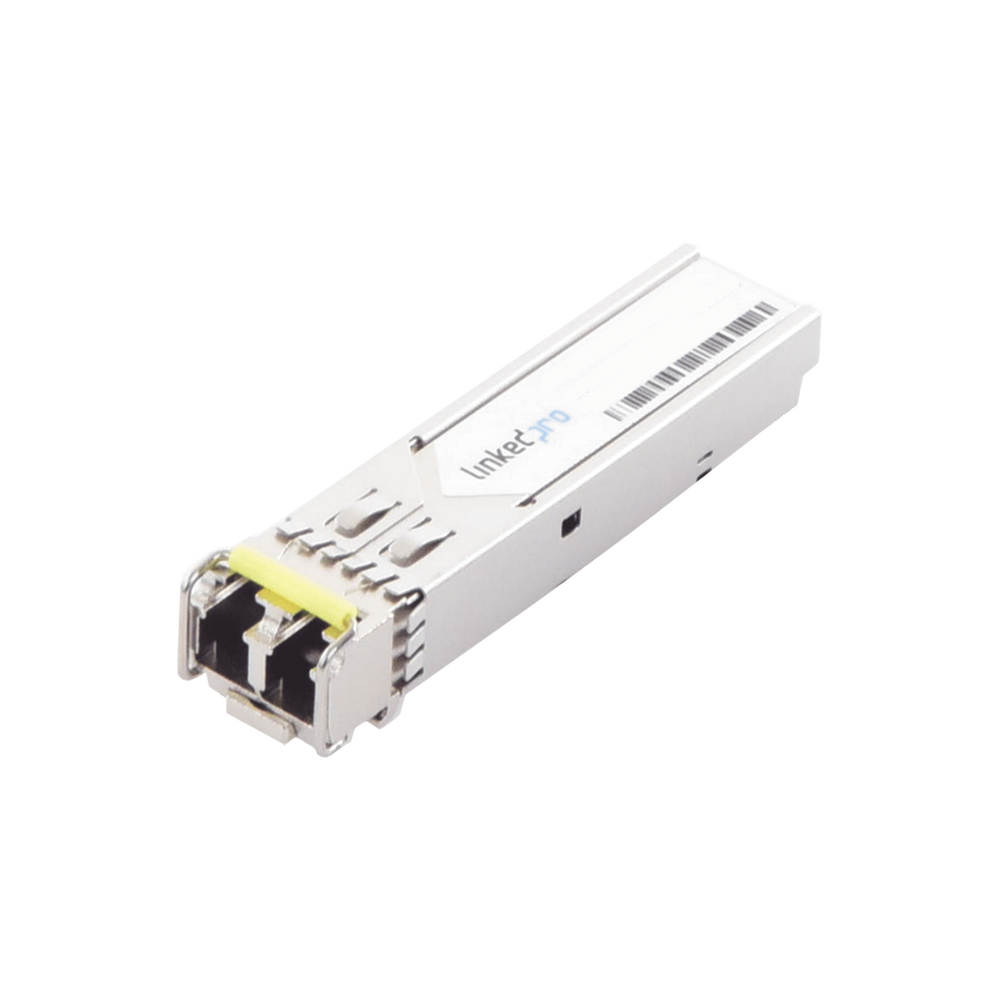 Transceptor Óptico SFP (Mini-Gbic) / Monomodo 1310 nm / 1.25 Gbps / 1000BASE-LX / Conectores LC/UPC Dúplex / DDM / Hasta 20 km