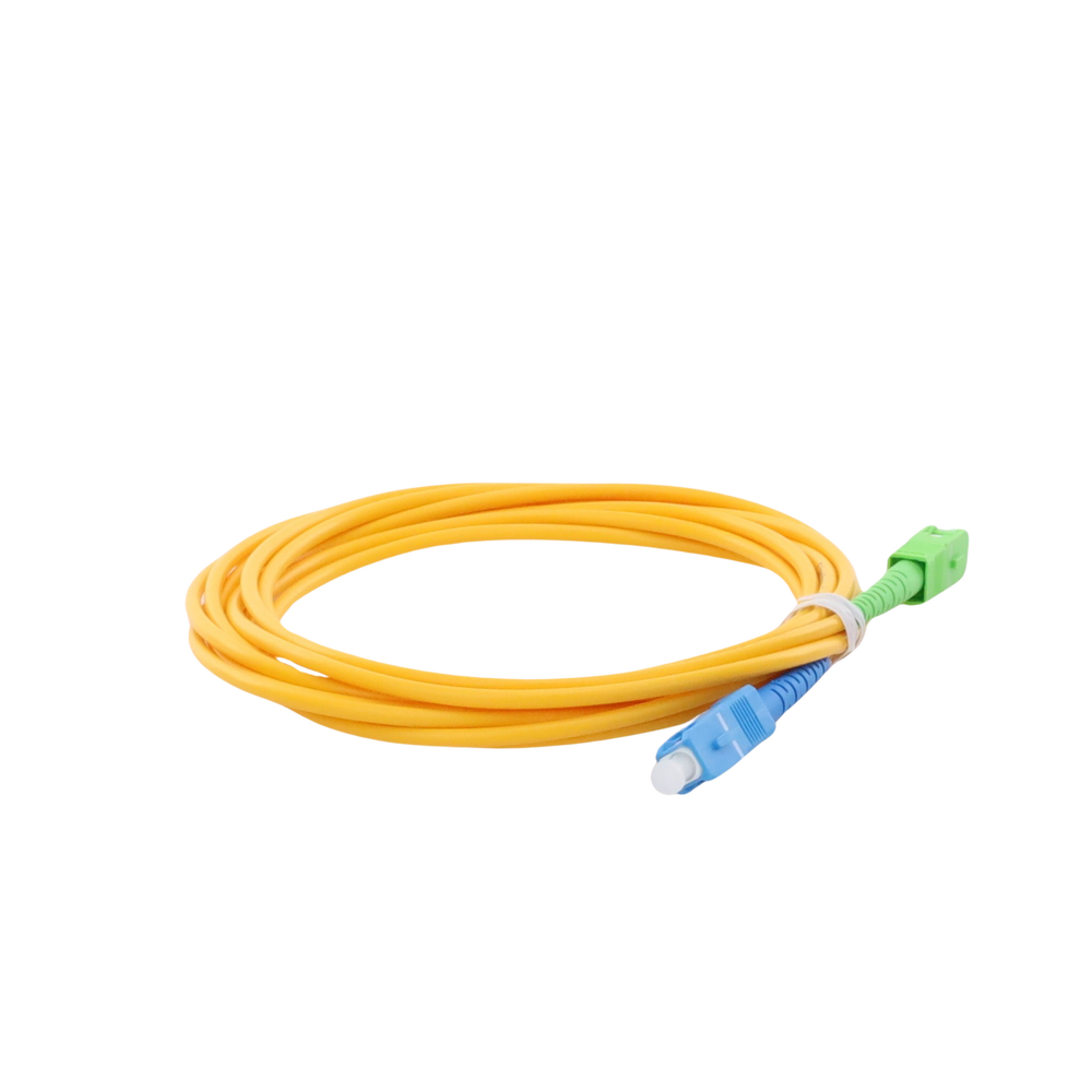 Jumper de Fibra Óptica Monomodo SC/UPC-SC/APC Simplex, Color Amarillo, 3 Metros (9.84 Pies), 3 mm - Imagen 4