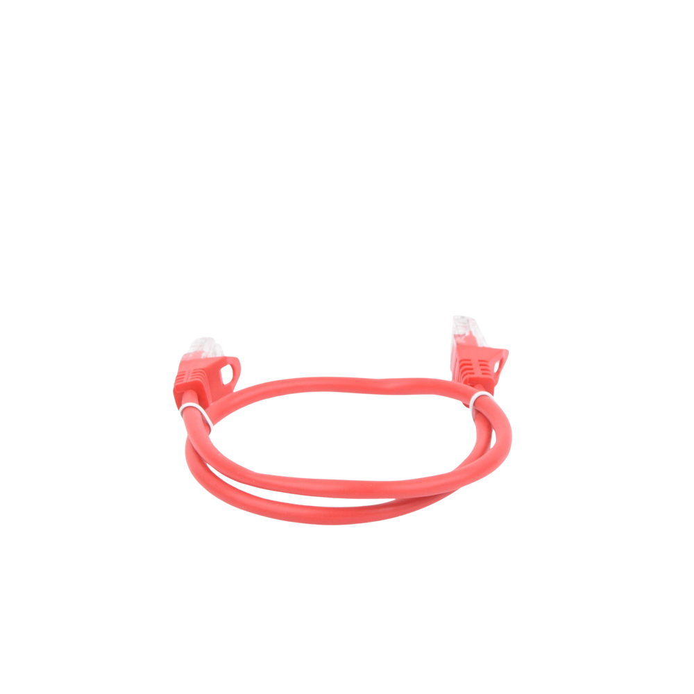 Cable de Parcheo UTP Cat5e - 0.5 Metros (1.64 Pies) - Rojo - Imagen 2