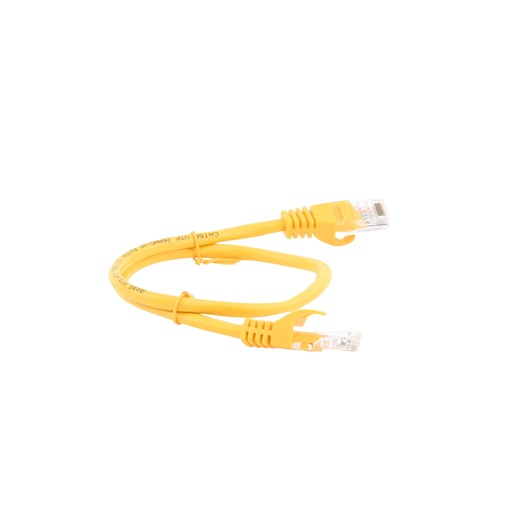 Cable de Parcheo UTP Cat5e - 0.5 Metros (1.64 Pies) - Amarillo - Imagen 4