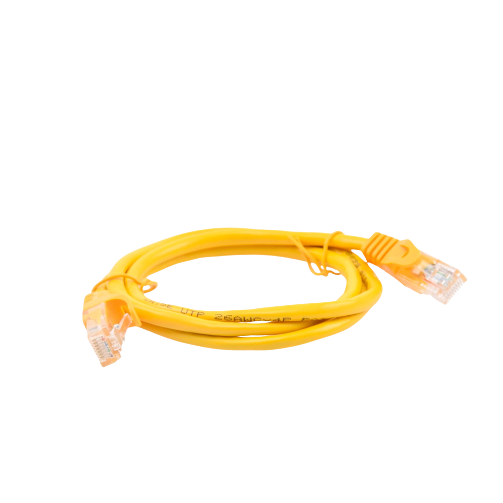 Cable de Parcheo UTP Cat5e - 1 Metro (3.28 Pies) - Amarillo - Imagen 3