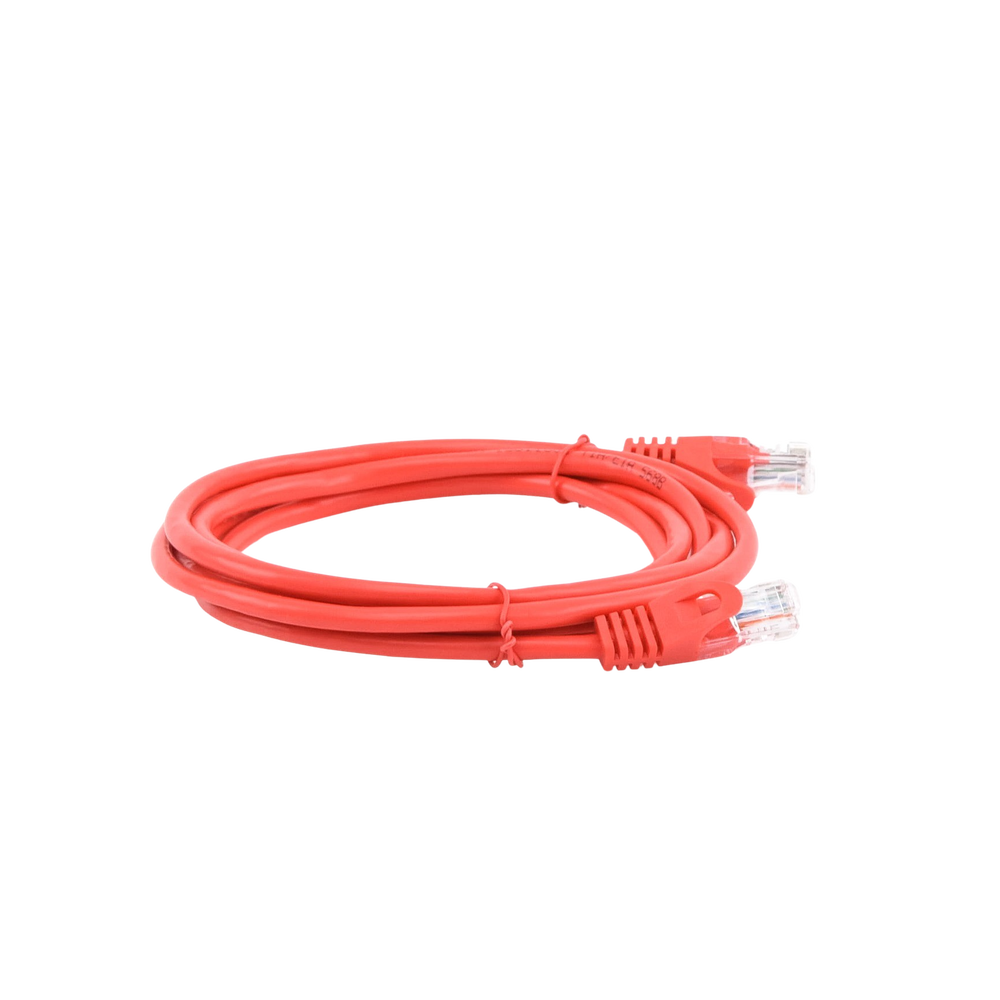Cable de Parcheo UTP Cat5e - 2.0 Metros (6.56 Pies) - Rojo - Imagen 4