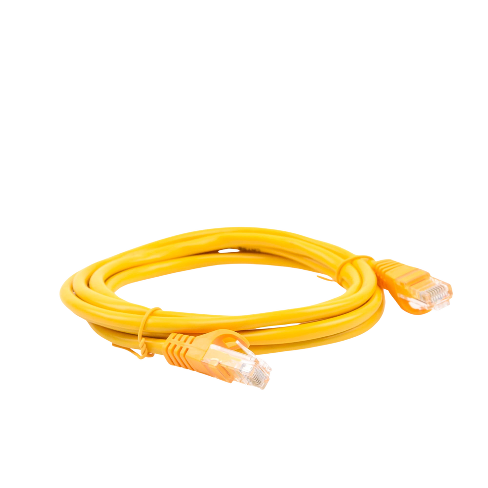 Cable de Parcheo UTP Cat5e - 2.0 Metros (6.56 Pies) - Amarillo - Imagen 3