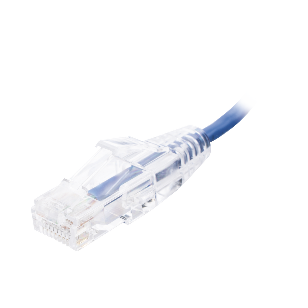 Cable de Parcheo Slim UTP Cat6 - 20 cm (7.87 Pulgadas) Azul Diámetro Reducido (28 AWG) - Imagen 2