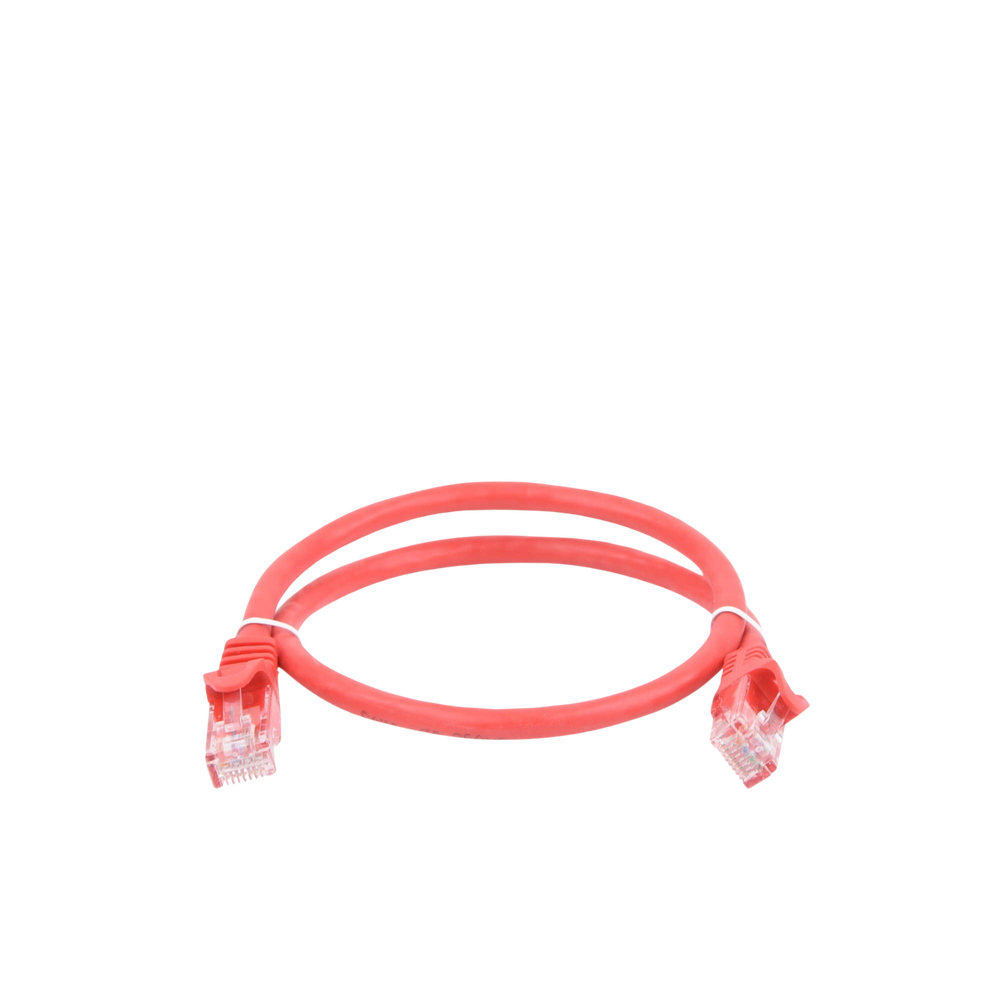 Cable de Parcheo UTP Cat6 - 0.5 Metros (1.64 Pies) - Rojo - Imagen 3