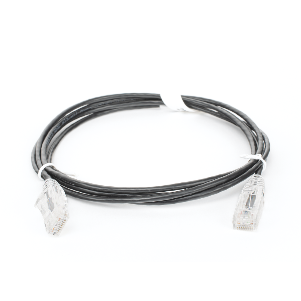 Cable de Parcheo Slim UTP Cat6 - 1.5 Metros (4.92 Pies) Negro Diámetro Reducido (28 AWG) - Imagen 2