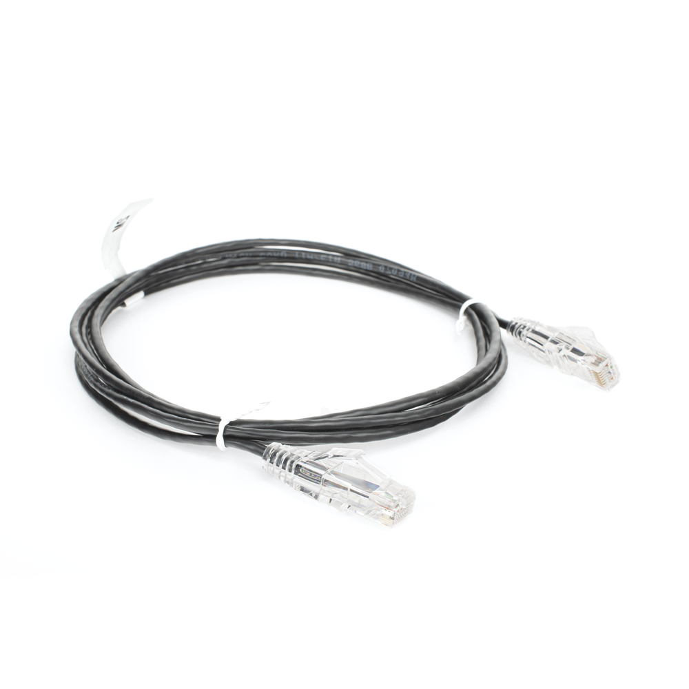 Cable de Parcheo Slim UTP Cat6 - 1.5 Metros (4.92 Pies) Negro Diámetro Reducido (28 AWG) - Imagen 3