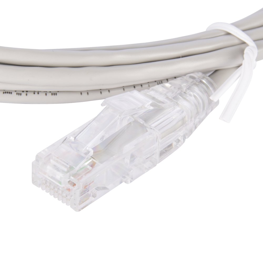 Cable de Parcheo Slim UTP Cat6 - 3 Metros (9.84 Pies) Gris Diámetro Reducido (28 AWG) - Imagen 3