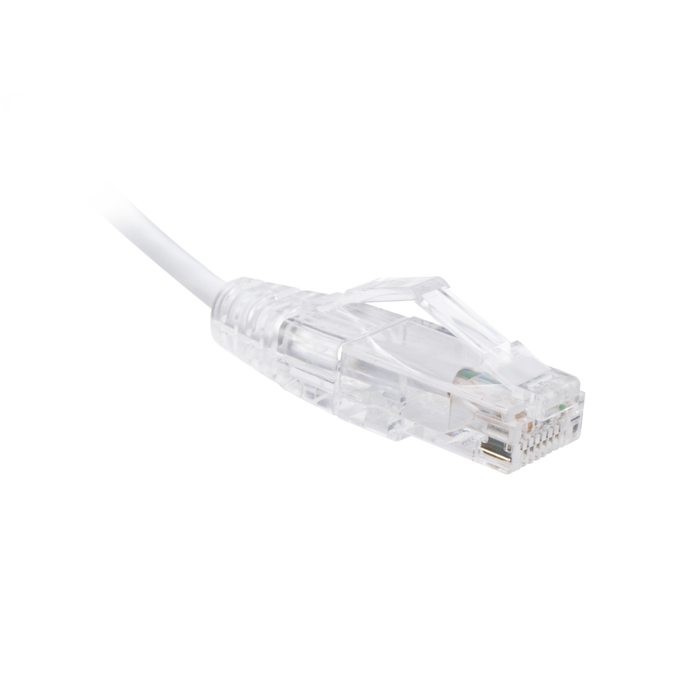Cable de Parcheo Slim UTP Cat6 - 3 Metros (9.84 Pies) Blanco Diámetro Reducido (28 AWG) - Imagen 2