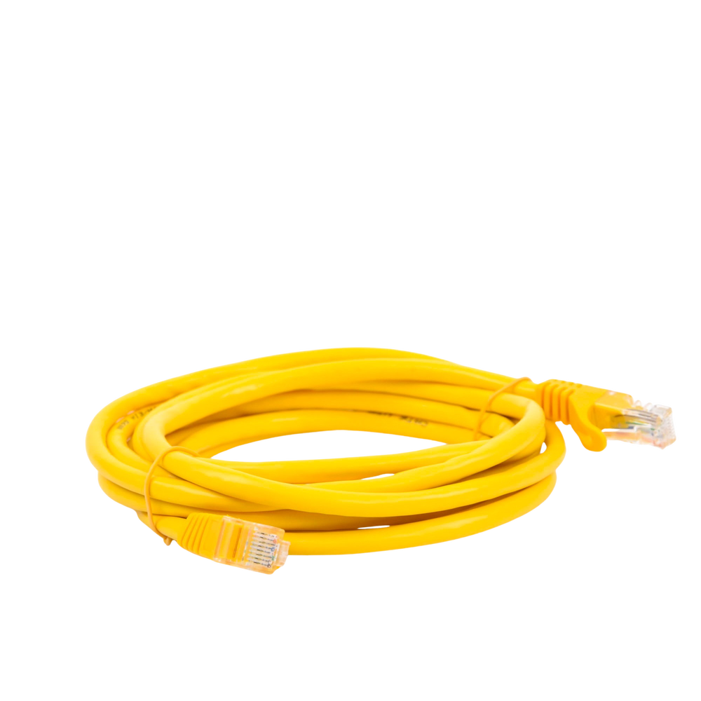 Cable de Parcheo UTP Cat6 - 3.0 Metros (9.84 Pies) - Amarillo - Imagen 3