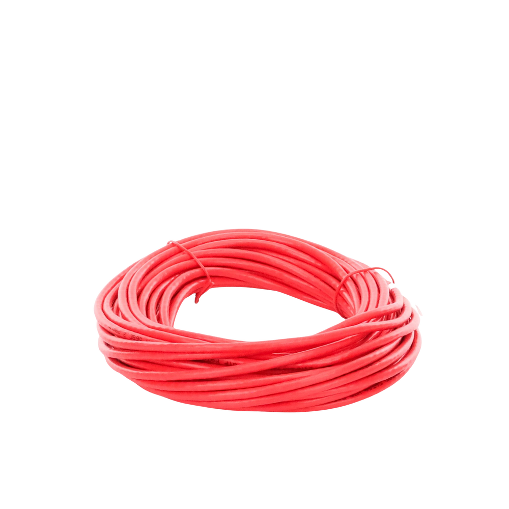 Cable de Parcheo Slim UTP Cat6A - 10 Metros (32.81 Pies) Rojo Diámetro Reducido (28 AWG) - Imagen 5