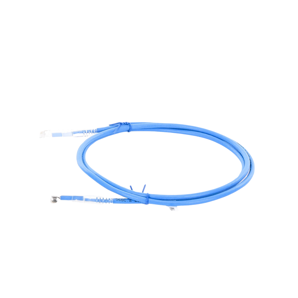 Cable de Parcheo Slim UTP Cat6A - 1 Metro (3.28 Pies) Azul, Diámetro Reducido (28 AWG) - Imagen 2