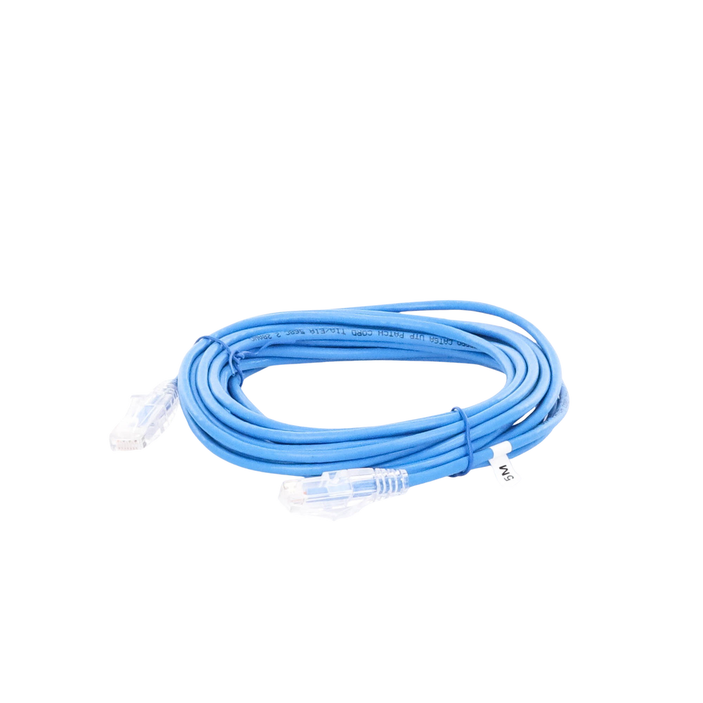 Cable de Parcheo Slim UTP Cat6A - 3 Metros (9.84 Pies) Azul, Diámetro Reducido (28 AWG) - Imagen 2