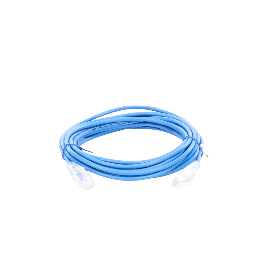 Cable de Parcheo Slim UTP Cat6A - 3 Metros (9.84 Pies) Azul, Diámetro Reducido (28 AWG) - Imagen 3