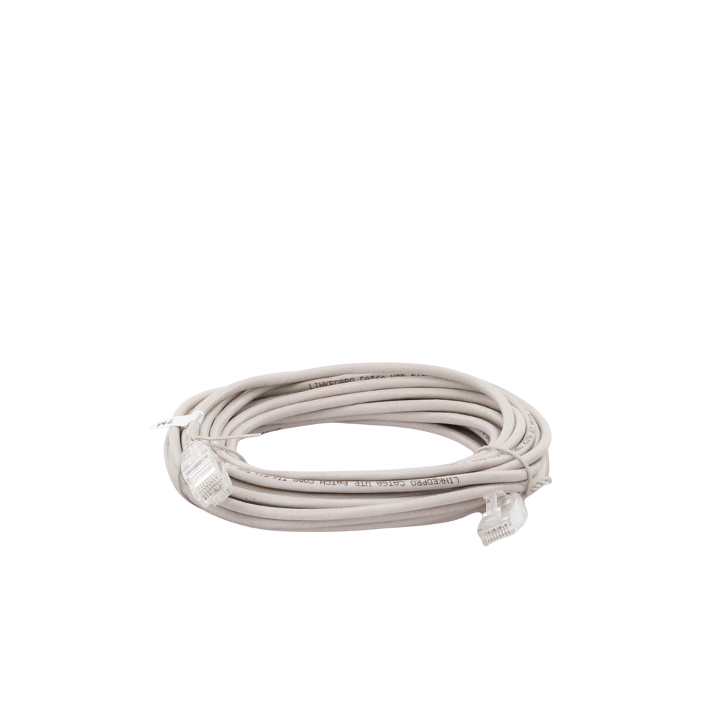 Cable de Parcheo Slim UTP Cat6A - 7 Metros (22.97 Pies) Gris, Diámetro Reducido (28 AWG) - Imagen 2