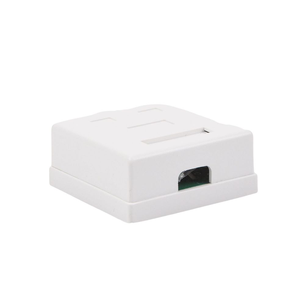 Caja de Pared con Jack UTP Cat5e y Jack RJ11 Telefónico