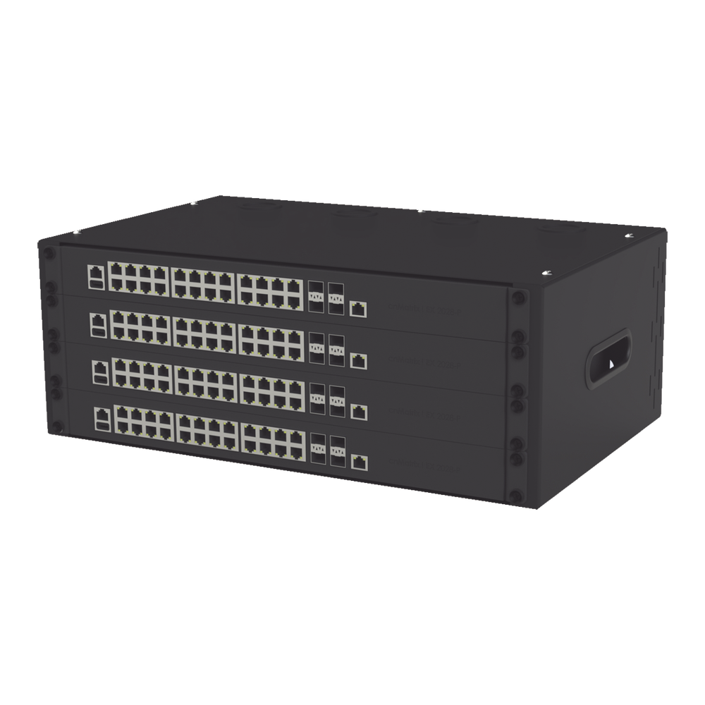 Gabinete para Montaje en Pared liviano, 4 Unidades de rack, Profundidad máxima de trabajo 250 mm, Se envía el Gabinete Armado. - Imagen 3