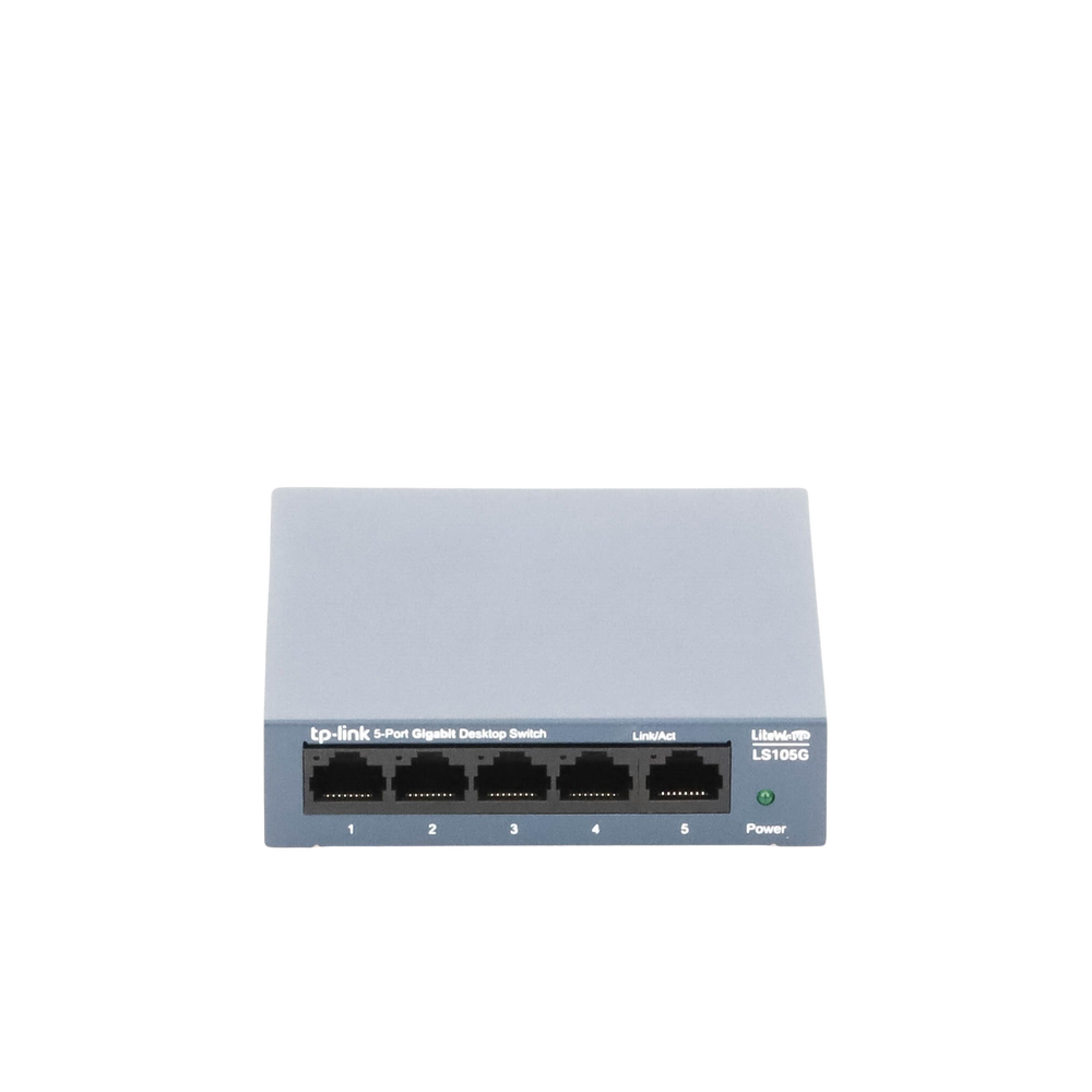 Switch de escritorio Gigabit de 5 puertos 10/100/1000Mbps, carcasa metálica - Imagen 3