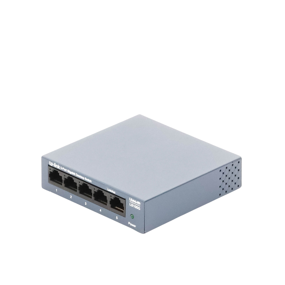 Switch de escritorio Gigabit de 5 puertos 10/100/1000Mbps, carcasa metálica - Imagen 5