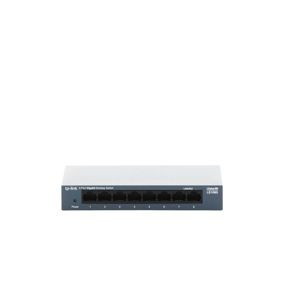 Switch de escritorio Gigabit de 8 puertos 10/100/1000Mbps, carcasa metálica - Imagen 6