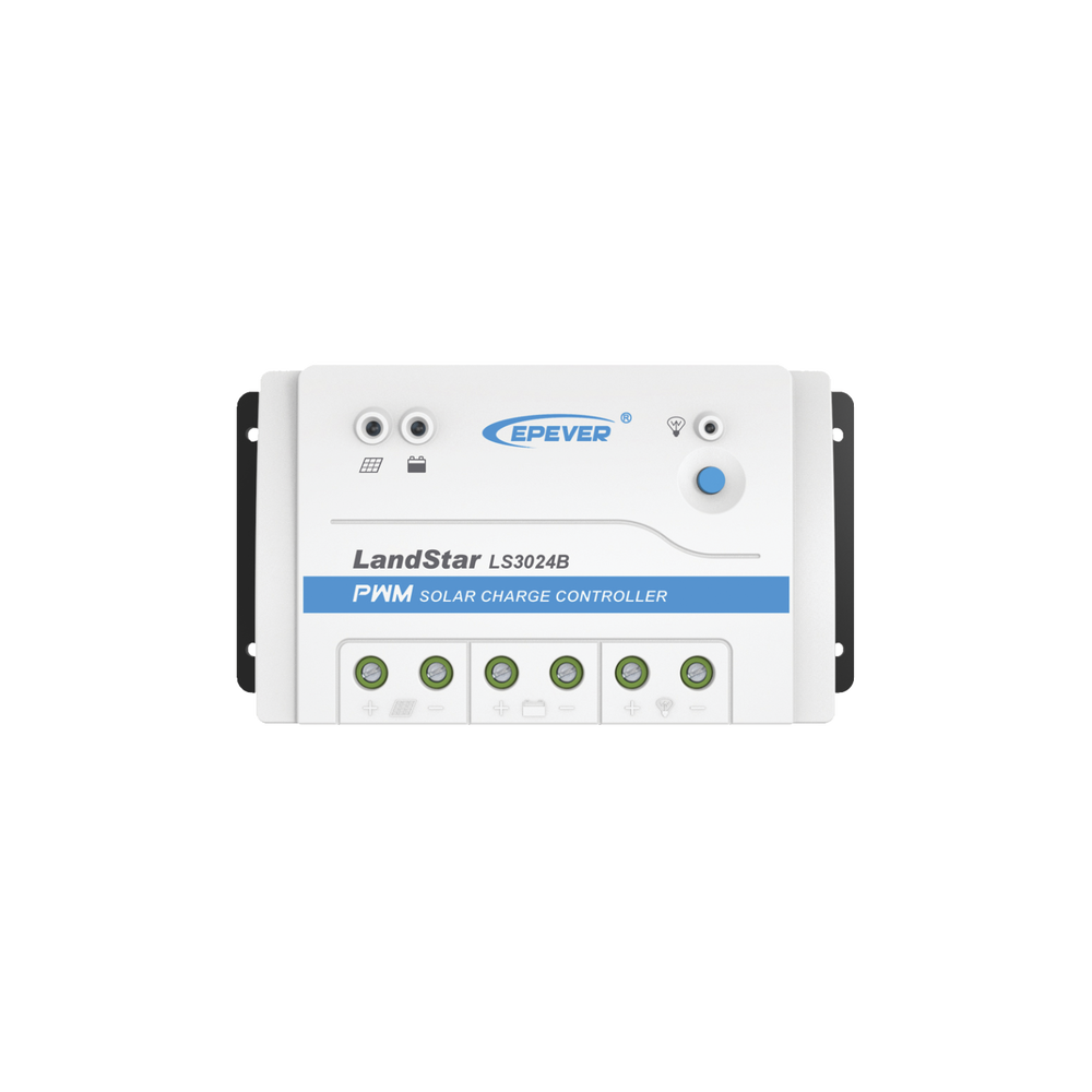 Controlador Solar PWM / 30A / 12/24V / RS-485 / Baterías Gel-AGM-Selladas / Parámetros Configurables