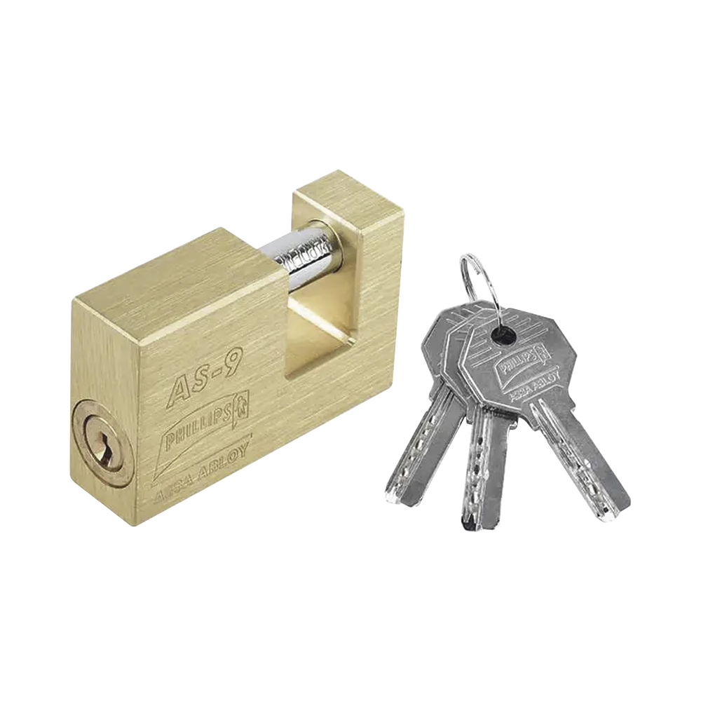 Candado para Cortina  #9 / Opera con 11 pernos de combinación / Alta seguridad.