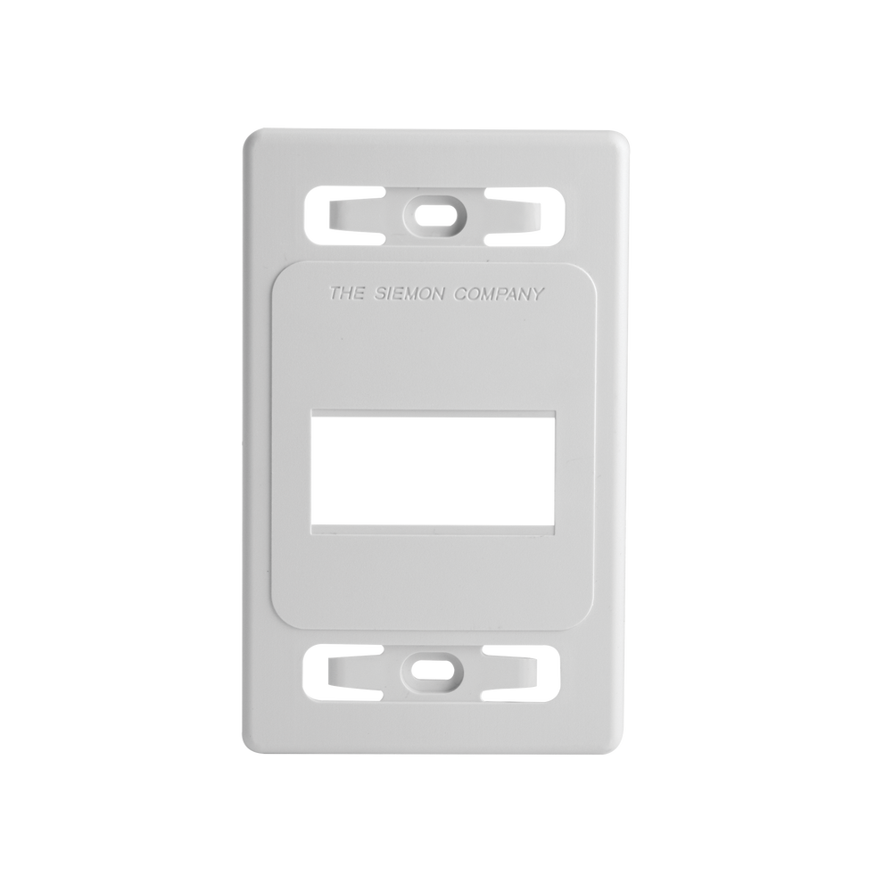 Placa de Pared Modular MAX, de 3 Salidas, Color Blanco, Versión Bulk (Sin Empaque Individual)