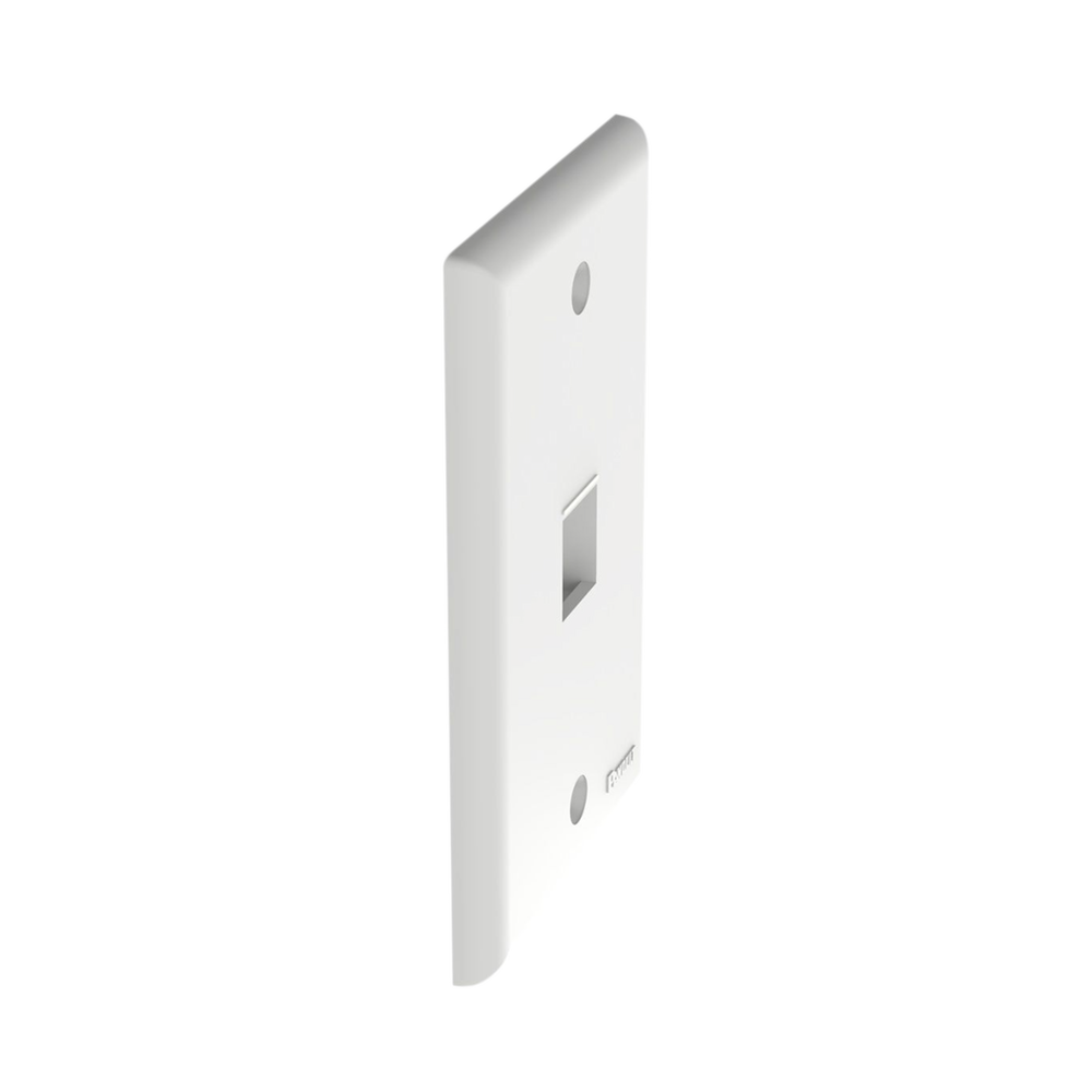 Placa de Pared Vertical, Salida Para 1 Puerto Keystone, Color Blanco - Imagen 3