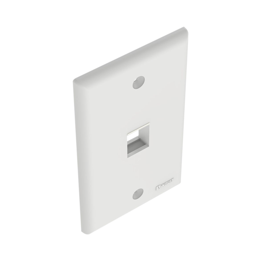 Placa de Pared Vertical, Salida Para 1 Puerto Keystone, Color Blanco - Imagen 4
