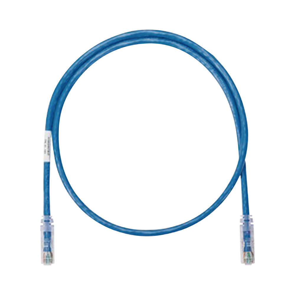 Cable de Parcheo UTP Categoría 5e, con Plug Modular en Cada Extremo - 0.3 Metros (1 Pie) - Azul