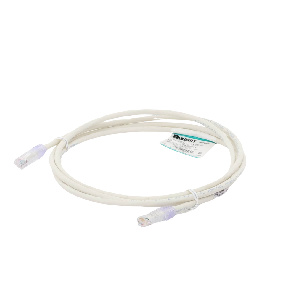 Cable de Parcheo UTP Categoría 6, con Plug Modular en Cada Extremo - 2 Metros (6.56 Pies) - Blanco Mate