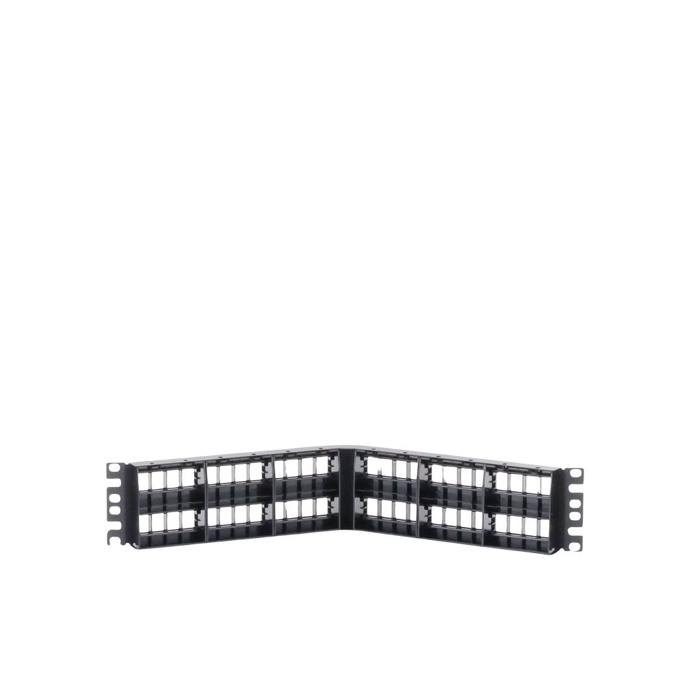 Panel de Parcheo Modular Keystone (Sin Conectores), Angulado, de 48 Puertos, 2UR - Imagen 3