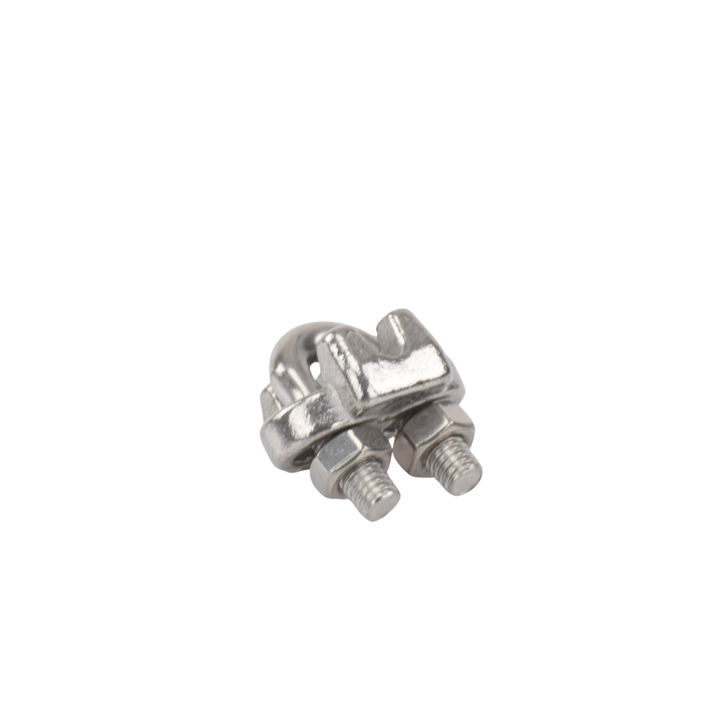 Nudo/ Perro/ Abrazadera Acero Forjado para Cable de 1/8", Acero Inoxidable. - Imagen 5