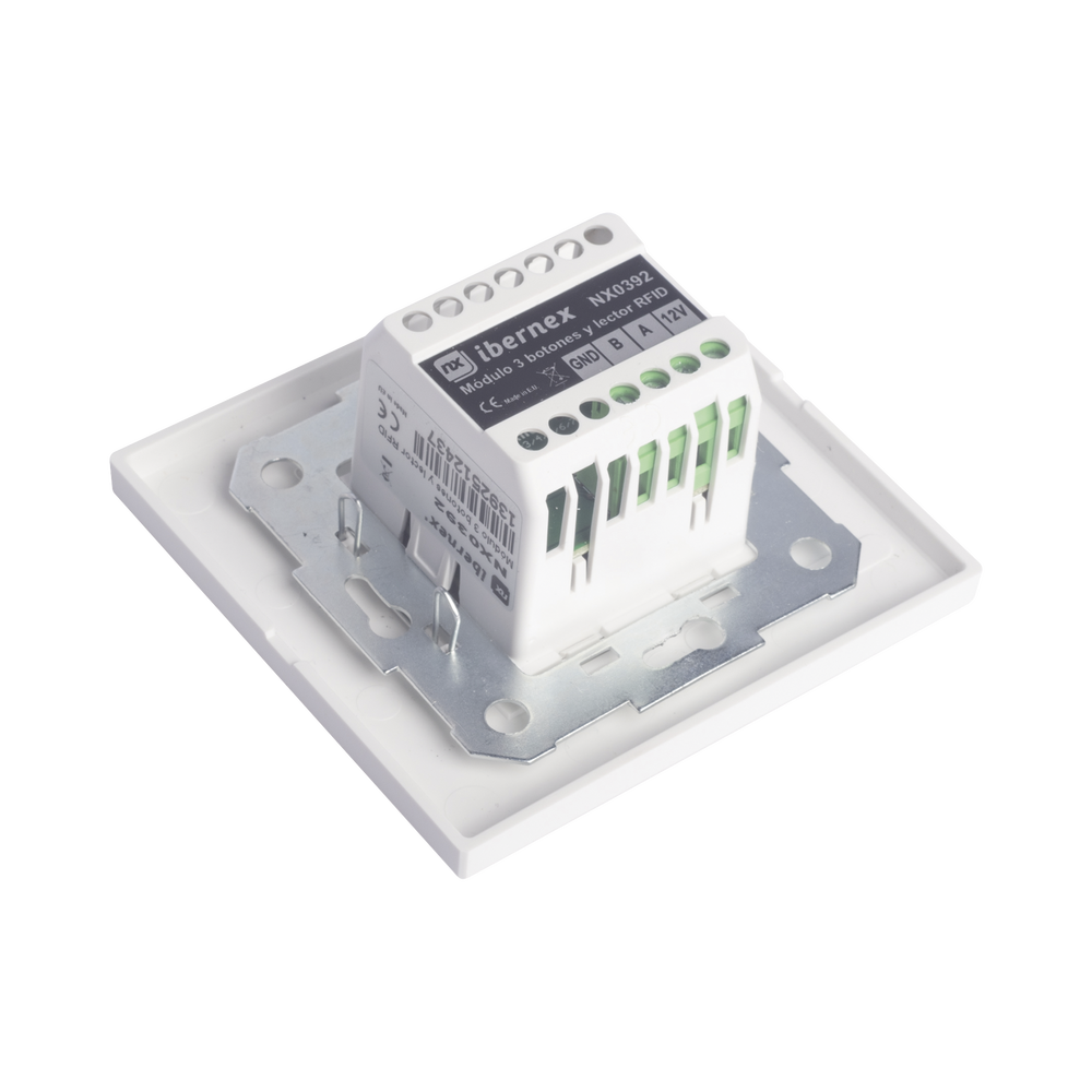 Modulo de 3 Botones iluminados con Lector RFID 125 KHz / Alarma / Cancelar y Código Azul / BUS RS485 / Compatible con NX0019/B, NX1021 y NX0015 - Imagen 4